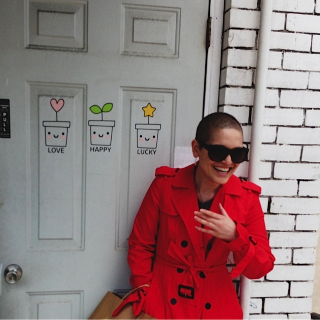 Me, doing a decent job of looking like I actually chose this hairstyle.