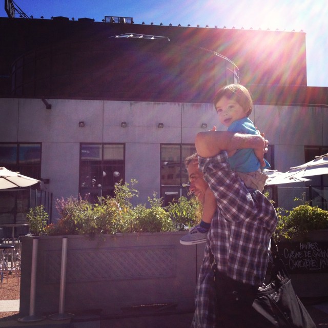 Nate and Mitchell catching some rays.